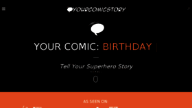 What Yourcomicstory.com website looked like in 2016 (8 years ago)