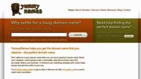 What Yummynames.com website looked like in 2016 (8 years ago)