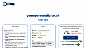 What Yourspersonally.co.uk website looked like in 2016 (9 years ago)