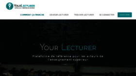 What Yourlecturer.com website looked like in 2016 (8 years ago)