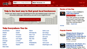 What Yelp.com website looked like in 2016 (7 years ago)