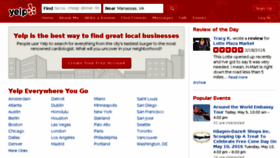 What Yelp.ca website looked like in 2016 (7 years ago)