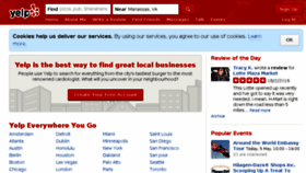 What Yelp.ie website looked like in 2016 (8 years ago)