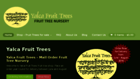 What Yalcafruittrees.com.au website looked like in 2016 (7 years ago)