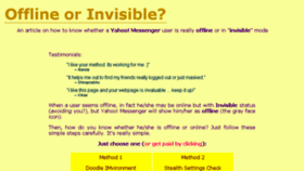 What Yahoo-invisible.ikitek.com website looked like in 2016 (7 years ago)