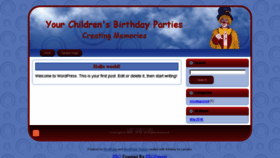 What Yourchildrensbirthdayparties.com website looked like in 2016 (8 years ago)