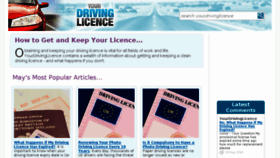 What Yourdrivinglicence.co.uk website looked like in 2016 (7 years ago)