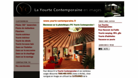 What Yourte-contemporaine.fr website looked like in 2016 (7 years ago)