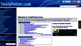 What Youthpastor.com website looked like in 2016 (7 years ago)