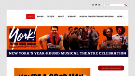 What Yorktheatre.org website looked like in 2016 (7 years ago)