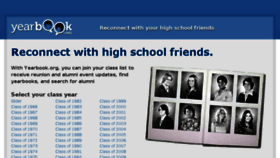 What Yearbook.org website looked like in 2016 (7 years ago)