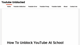 What Youtubeunblocked.net website looked like in 2016 (7 years ago)