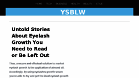 What Ysblw.net website looked like in 2016 (7 years ago)
