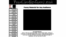 What You-can-be-funny.com website looked like in 2016 (7 years ago)