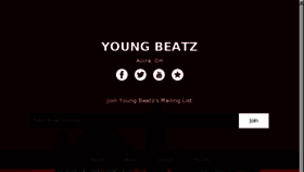 What Younggotbeatz.com website looked like in 2016 (7 years ago)