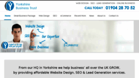 What Yorkshirebusinesstrust.co.uk website looked like in 2016 (7 years ago)