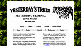 What Yesterdaystrees.com website looked like in 2016 (7 years ago)