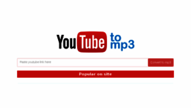 What Youtube4mp3.com website looked like in 2016 (7 years ago)