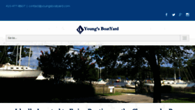 What Youngsboatyard.com website looked like in 2016 (7 years ago)
