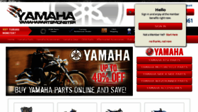 What Yamahapartsmonster.com website looked like in 2016 (7 years ago)
