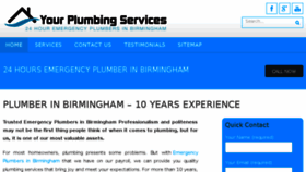 What Yourplumbingservices.co.uk website looked like in 2016 (7 years ago)