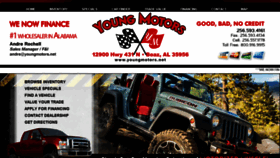 What Youngmotors.net website looked like in 2016 (7 years ago)
