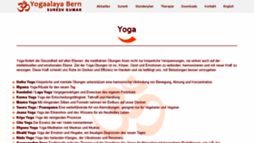 What Yoga-bern.ch website looked like in 2016 (7 years ago)