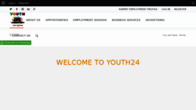 What Youth24.co.za website looked like in 2016 (7 years ago)