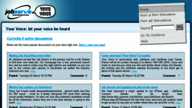 What Yourvoice.jobserve.com website looked like in 2016 (7 years ago)