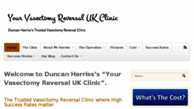 What Yourvasectomyreversal.co.uk website looked like in 2016 (7 years ago)