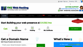What Ymswebhosting.com website looked like in 2016 (7 years ago)
