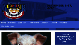 What Yorkfair.org website looked like in 2016 (7 years ago)