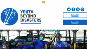 What Youthbeyonddisasters.org website looked like in 2016 (7 years ago)