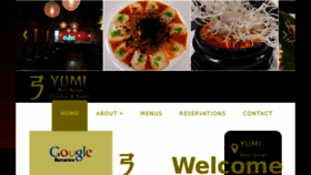 What Yumirestaurant.com website looked like in 2016 (7 years ago)
