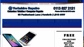 What Yorkshirerepairs.co.uk website looked like in 2016 (7 years ago)