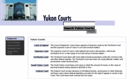 What Yukoncourts.ca website looked like in 2016 (7 years ago)
