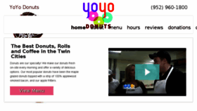 What Yoyodonuts.com website looked like in 2016 (7 years ago)