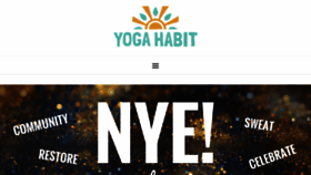 What Yogahabit.com website looked like in 2016 (7 years ago)