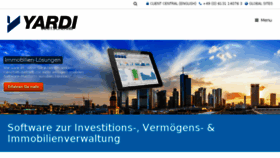 What Yardi.de website looked like in 2016 (7 years ago)