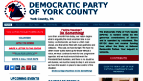 What Yorkdems.org website looked like in 2016 (7 years ago)