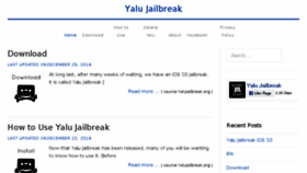 What Yalujailbreak.org website looked like in 2017 (7 years ago)
