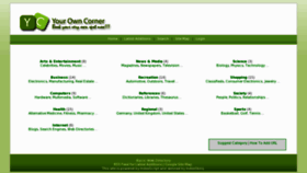 What Yourowncorner.com website looked like in 2017 (7 years ago)