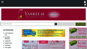 What Yankee.ie website looked like in 2017 (7 years ago)