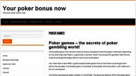 What Yourpokerbonusnow.com website looked like in 2017 (7 years ago)