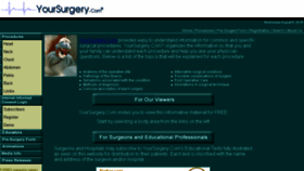 What Yoursurgery.com website looked like in 2017 (7 years ago)