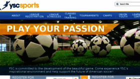 What Yscsports.com website looked like in 2017 (7 years ago)