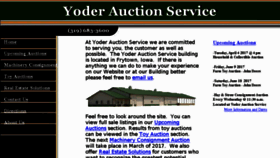 What Yoderauctionservice.com website looked like in 2017 (7 years ago)