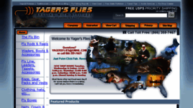 What Yagersflies.com website looked like in 2017 (7 years ago)
