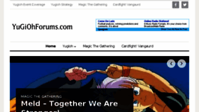 What Yugiohforums.com website looked like in 2017 (7 years ago)