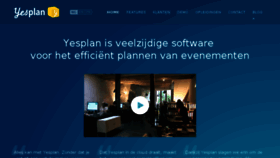 What Yesplan.nl website looked like in 2017 (7 years ago)